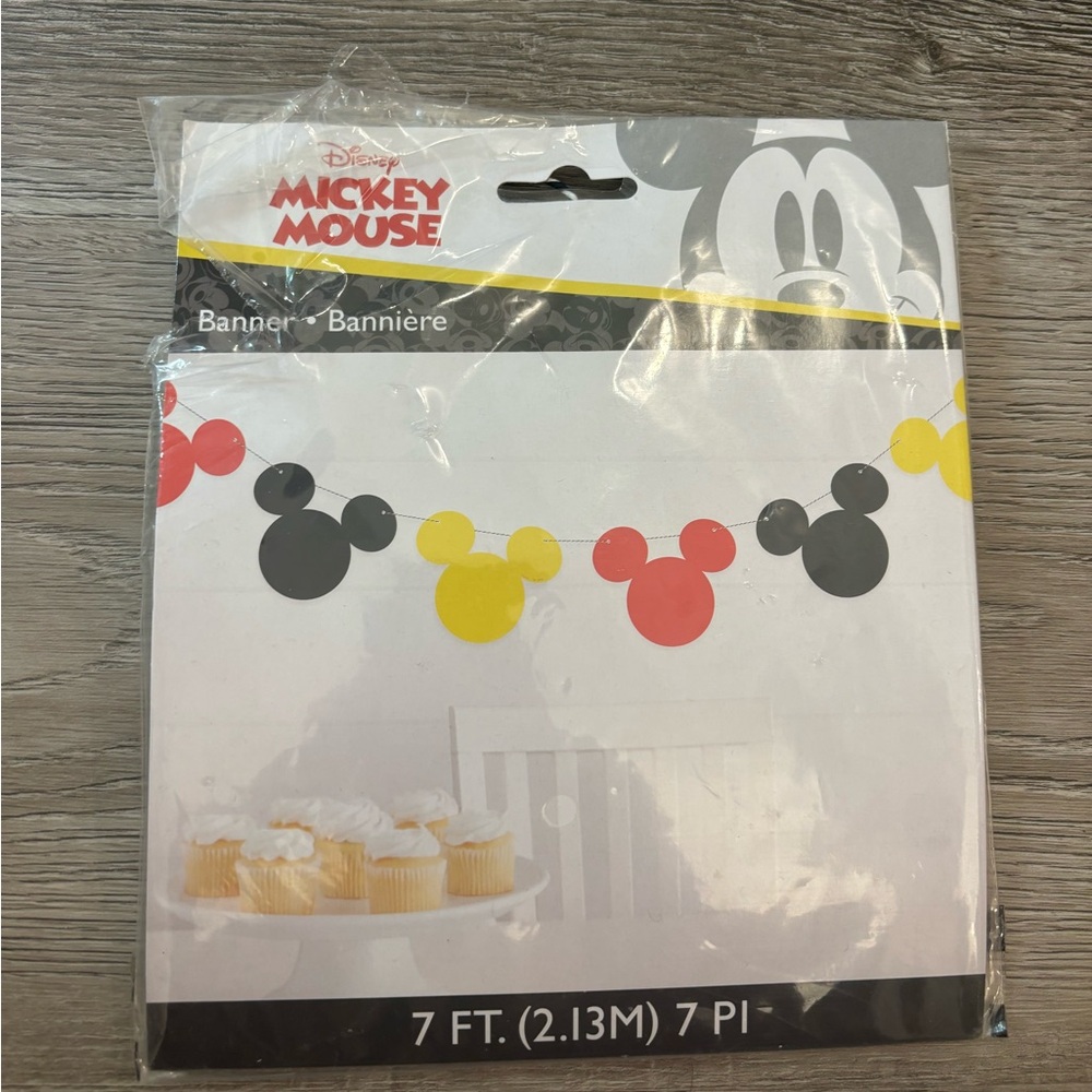Mickey Mouse banner - Mickey Mouse birthday decorations